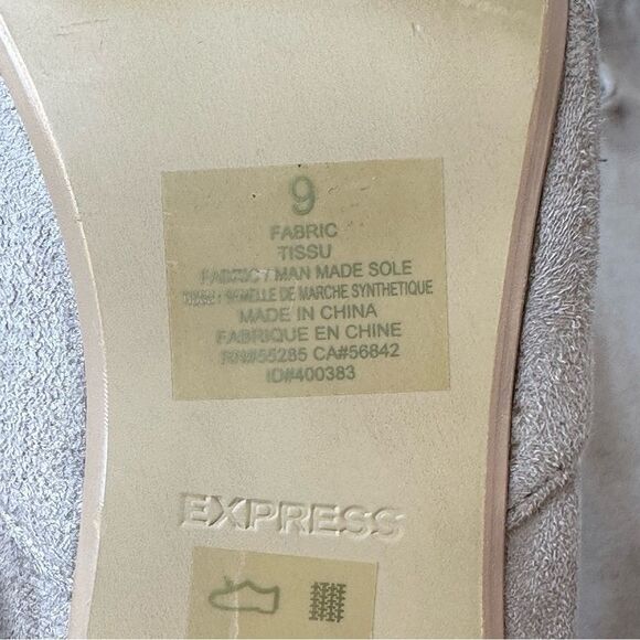 Express "TISSU" Ultra High Heel Boots Tan Over The Knee Women's Stretch Size 9 - Picture 5 of 14